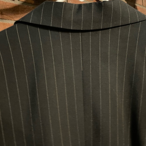 Massimo Daniele Italy Women black pin striped blazer size It 48 US 12-14 L/XL ! - Picture 6 of 13